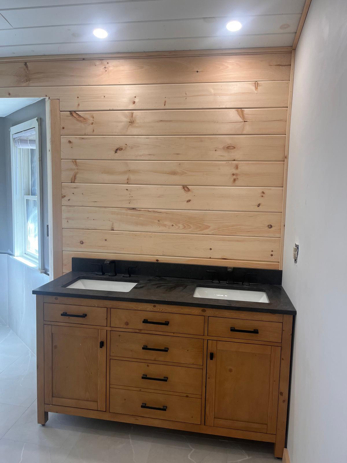Double Vanity & Shiplap